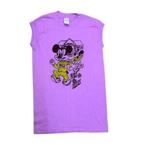 Vintage Mickey & Minnie Mouse "Goin' To The Bank" Muscle Tee